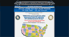 Desktop Screenshot of online-cdl-test.com