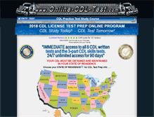 Tablet Screenshot of online-cdl-test.com
